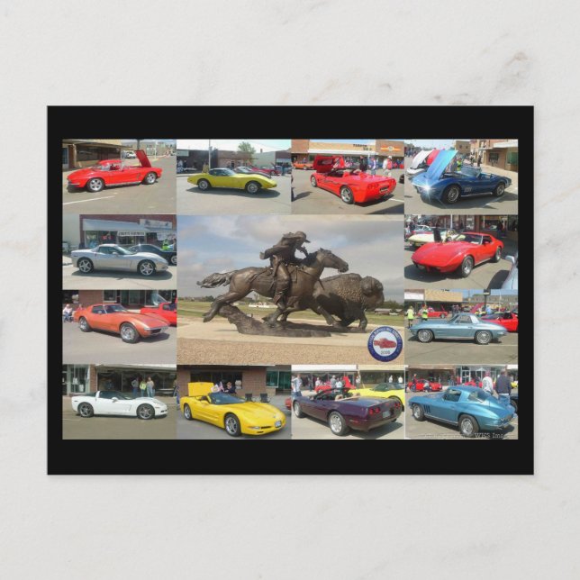 1. Bill Corvette Show Postkarte (Vorderseite)
