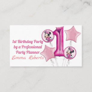 1. Birthday Planning Business Card Visitenkarte