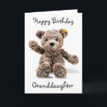 *1. BIRTHDAY WISH* GRANDDAUGHTER  KARTE<br><div class="desc">SAGEN SIE IHREN ***GRANDAUGHTER*** "MIT DIESER ADORABLE CARD" NATÜRLICH (LOL),  DASS SIE SICH EIN "SEHR GLÜCKLICHER 1. GEBURTSTAG" UND MIT DIESEM ADORABLE ALTEN,  SCHNELLEN TEDDDY BEAR. VIELEN DANK FÜR DAS STOPPEN VON 1 MEINER 8 STORES!!!!</div>