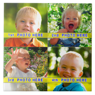 1 bis 4, Bildneigung oder als Personalisierte Triv Fliese