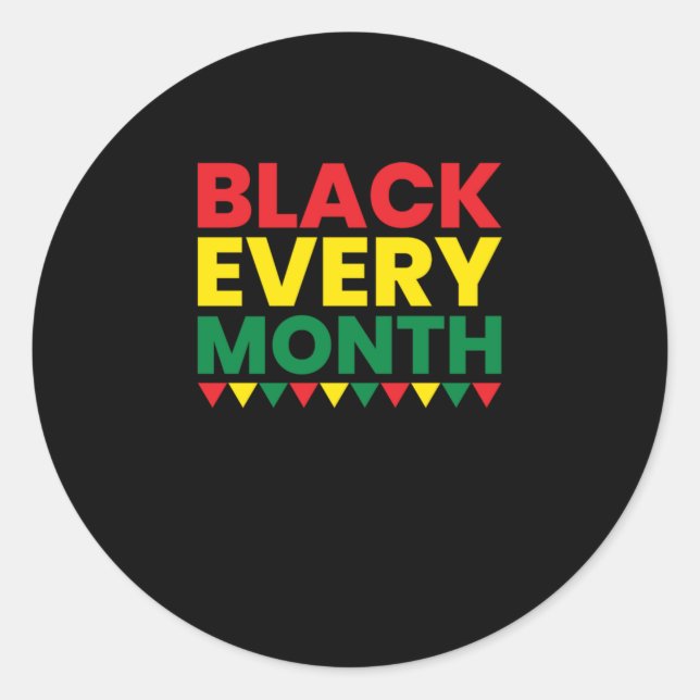 1 Black History Monthblack Rights.Png Runder Aufkleber (Vorderseite)