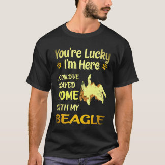 1 Blieb Zu Hause Mit Meinem Beagle T-Shirt