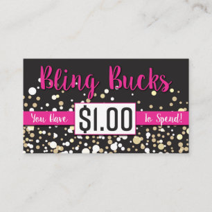 $1 Bling Dollars Rabattkarte