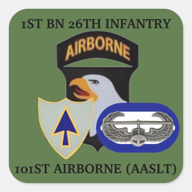 1. BN 26. INFANTRIE 101. IM FLUGZEUG STICKER (Vorderseite)