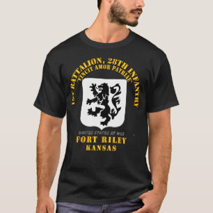 1. Bn 28. Infanterie Ft Riley KS T-Shirt