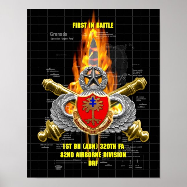 1. BN (ABN) 320. FA des 82. Im Flugzeug Poster (Vorne)