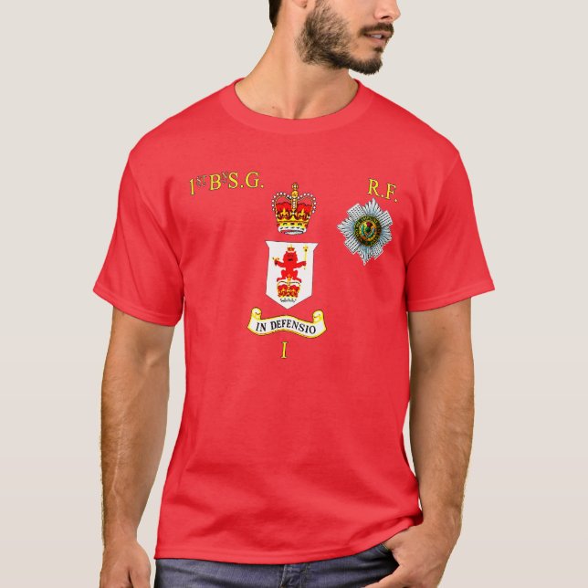 1. Bn Schotte-Schutz berichtigt Flanken-T - Shirt (Vorderseite)