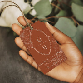 1. Briefe, Bräuche mit Magnolienlinie Art Geschenkanhänger