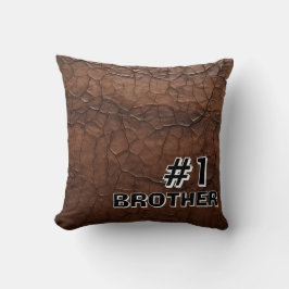 #1 Brother Leather-look Kissen
