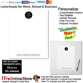 1 Business White Logo Letterhead Business Brand  Briefbogen