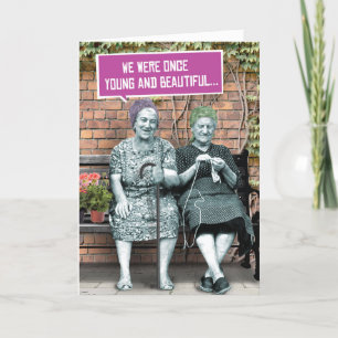 1 Carte Amusante pour Anniversaire - Jeune et Bell