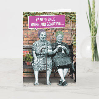 1 Carte Amusante pour Anniversaire - Jeune et Bell