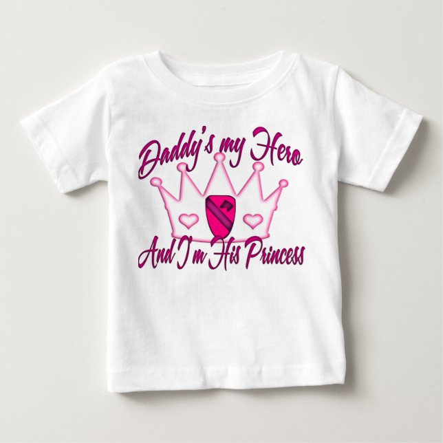1. Cav Daddys Prinzessin Baby T-shirt (Vorderseite)