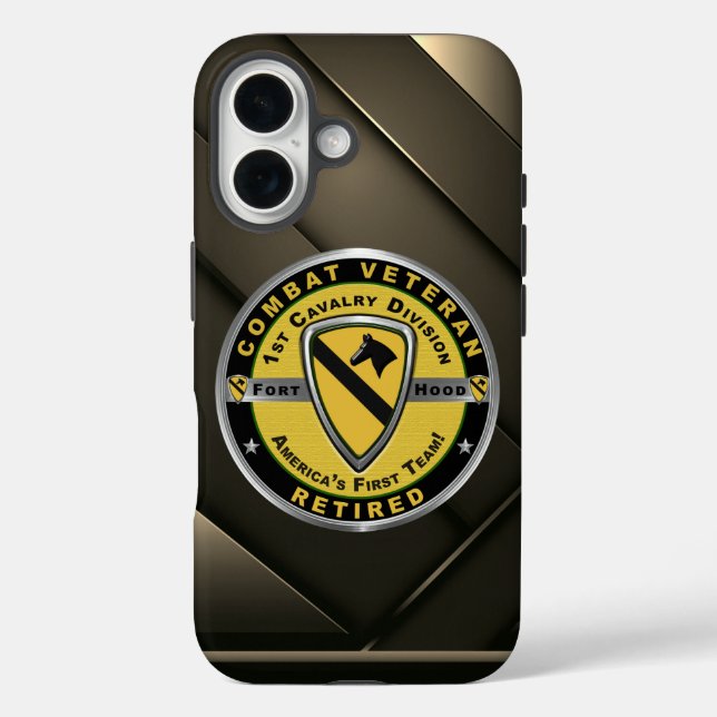 1. CAV-Kavallerieabteilung Remüder Veteran iPhone 16 Hülle (Rückseite)