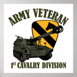 1. Cav Tierarzt - Haubitze M109 Poster