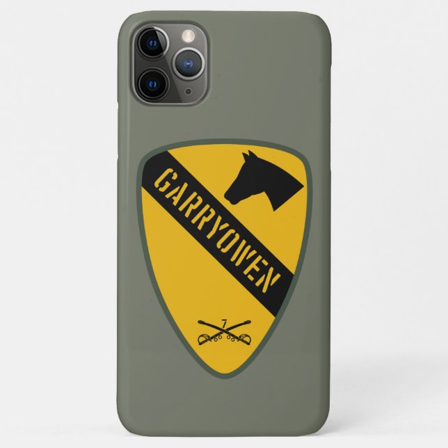 1. Cavalry Division, 7. Cavalry Regiment Case-Mate iPhone Hülle (Rückseite)