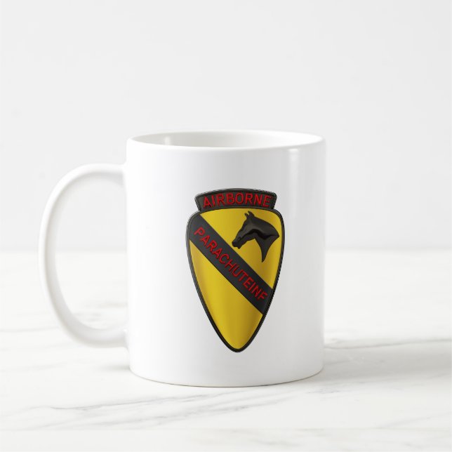 1. Cavalry Division IM FLUGZEUG Kaffee-Tasse Kaffeetasse (Links)