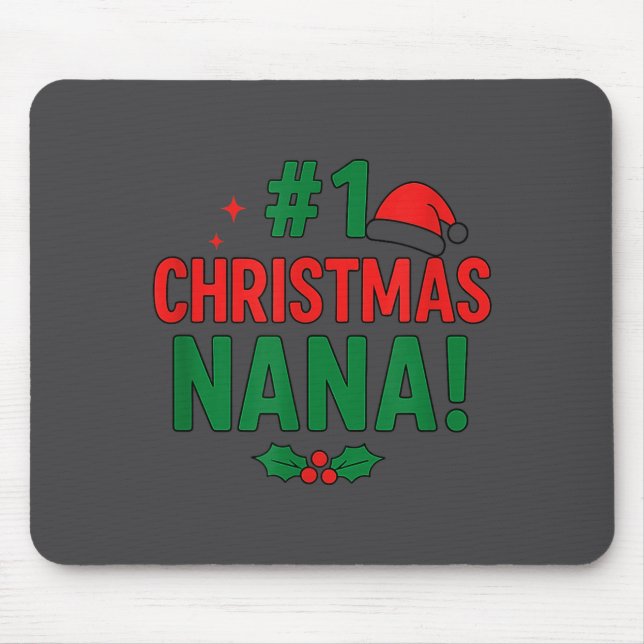 #1 Christmas Nana  Mousepad (Vorne)