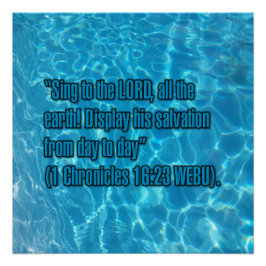 1 Chronik 16:23 WEBU Poster