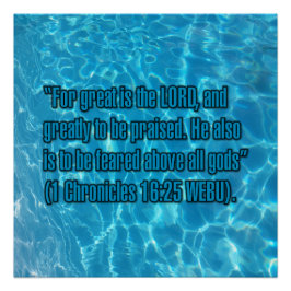 1 Chronik 16:25 WEBU Poster