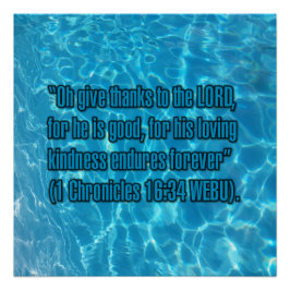 1 Chronik 16:34 WEBU Poster