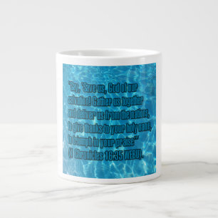 1. Chronik 16:35 WEBU Mug Jumbo-Tasse