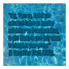1 Chronik 16:35 WEBU Poster