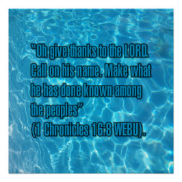 1. Chronik 16:8 WEBU Poster