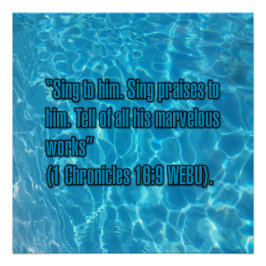 1 Chronik 16:9 WEBU Poster