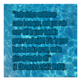1 Chronik 29:12 WEBU Poster