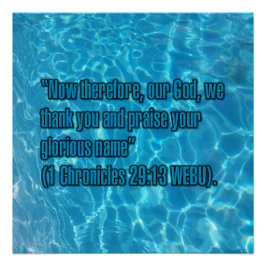 1 Chronik 29:13 WEBU Poster