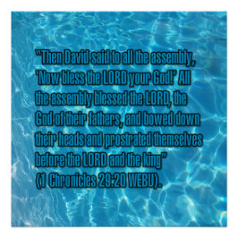 1 Chronik 29:20 WEBU Poster