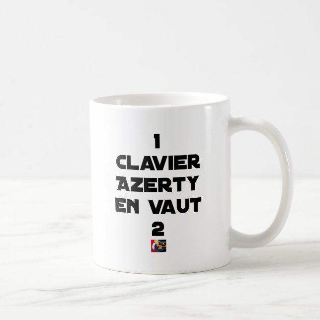 1 CLAVIER AZERTY DAVON VALUE 2 - Wortspiele Kaffeetasse (Rechts)