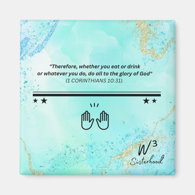 1 Cor 10:31 Magnet (Devant)