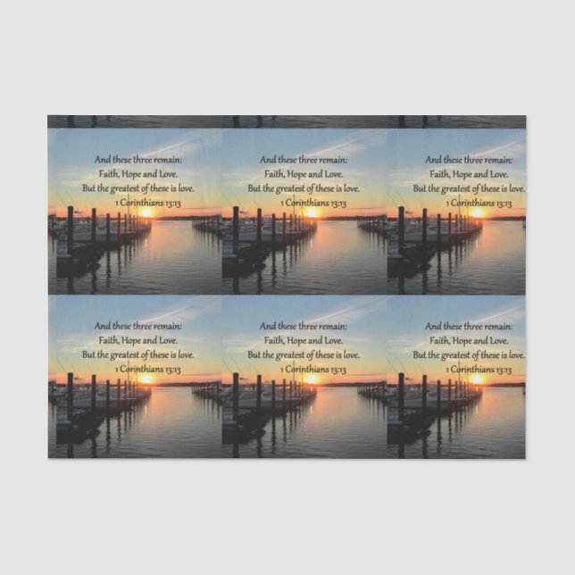 1 CORINTHIANS 13 SONNENGESTALTUNG SEIDENPAPIER (Vorderseite)
