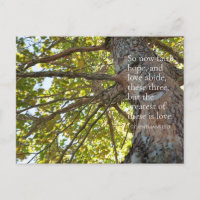 1 Corinthiens 13:13 Branches Arbre Carte postale