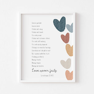 1 Corinthiens 13 poster d'amour