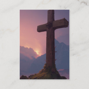 1 Corinthiens 1:18-19 Cartes KJV - Croix épaisse