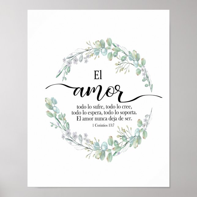 1 corintios 13, El amort Póster Poster (Vorne)