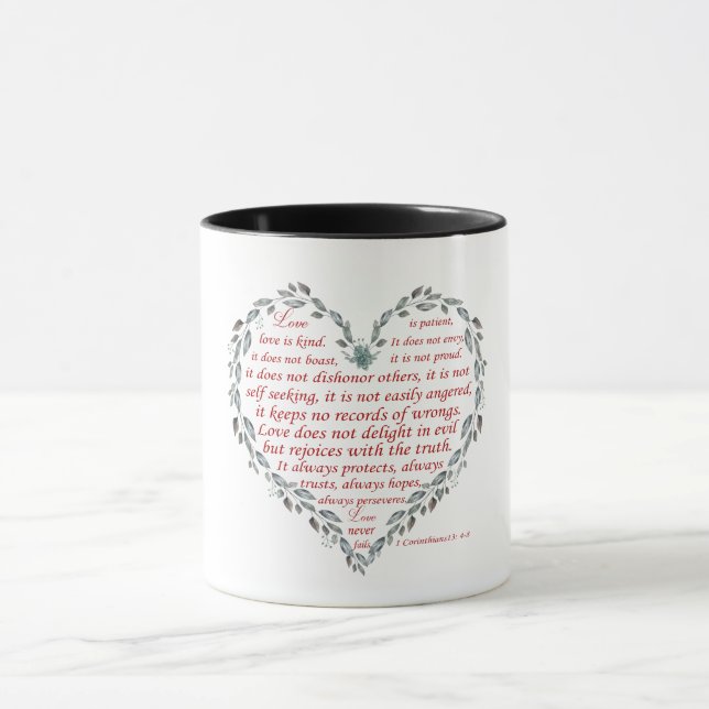 1 Corintios 13 verse Tasse (Zentrum)