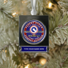 1. Corps Support Command Desert Storm Veteran Banner-Ornament Silber