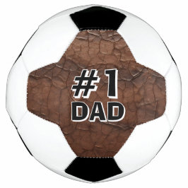#1 Dad Leather-look Fußball