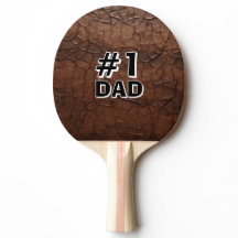 #1 Dad Leather-look