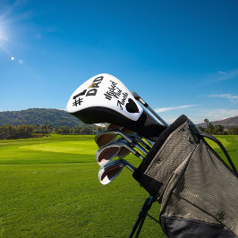 #1 Dad Love Personalized Golf Head Cover Headcover