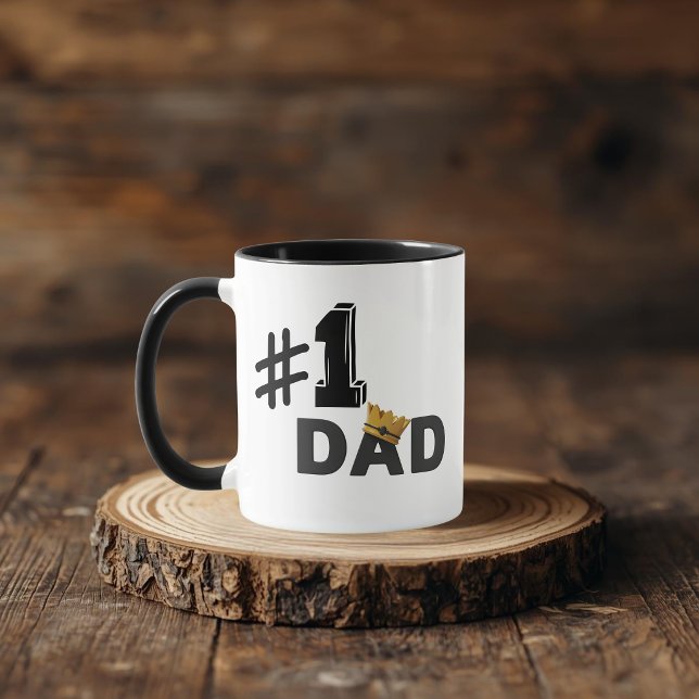 #1 Dad Love Personalized Mug Tasse (Von Creator hochgeladen)