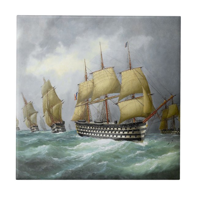 1. Dampfkriegsschiffe 1884 Fliese (Vorderseite)