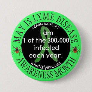 1 des 300.000 Lyme-Borreliose-Patienten-      Button