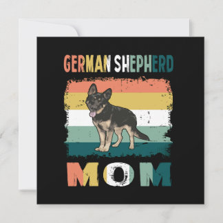 1 Deutsche Schäferhund-Mutter Einladung
