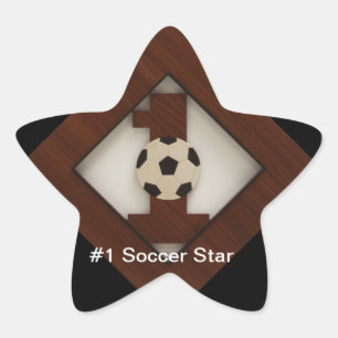 #1 Diamond Soccer Star Aufkleber