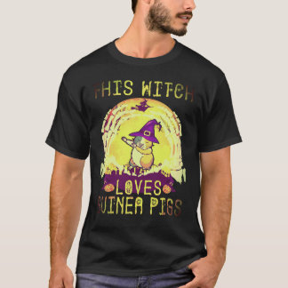 1 Diese Hexe liebt Meerschweinchen Halloween T-Shirt
